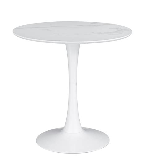 Arkell 30 Inch Round Pedestal Dining Table White