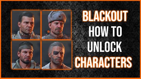 Blackout How To Unlock Reznov Woods Menendez And Mason Black Ops 4