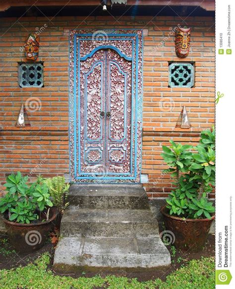 Balinese Carved Wood Door Wood Doors Beautiful Doors Balinese Decor