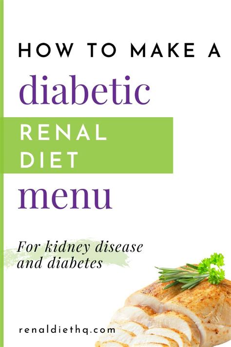 That beings said, adjusting the way we eat is critical to our. Renal Diabetes Menus in 2020 | Kidney disease diet recipes ...