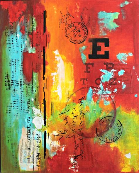 Original Abstract Collage Art Etsy
