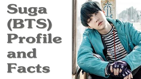 Bts Suga Profile And Facts Kpop Bts Youtube