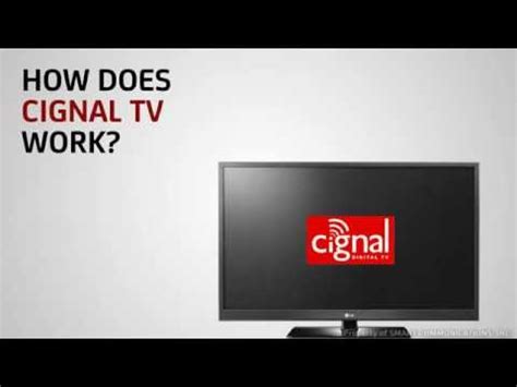 Maybe you would like to learn more about one of these? How does CIGNAL Digital TV work? - YouTube