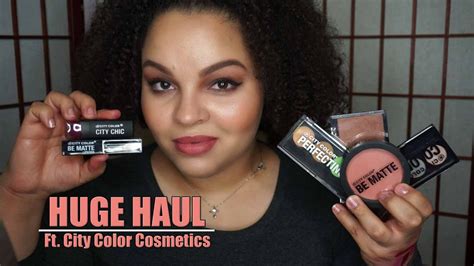 City Color Cosmetics Haul Shadows Blushes Lipsticks Youtube