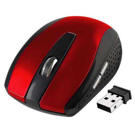 Insten 1142192 24ghz Wireless Mouse For Pc Laptop Computer Red