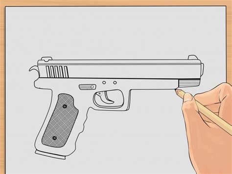 Как нарисовать пиксельный пистолет