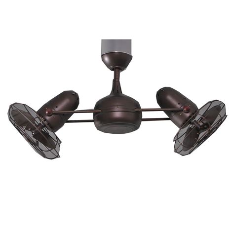 Hunter original ceiling fan double threaded down rod 12 matte black/white 3/4. Gale Series 14 in. Textured Bronze Indoor Double Headed ...
