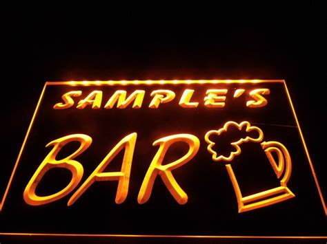 Name Personalized Custom Home Bar Beer Pub Neon Light Sign Home Decor Crafts Neon Light Signs