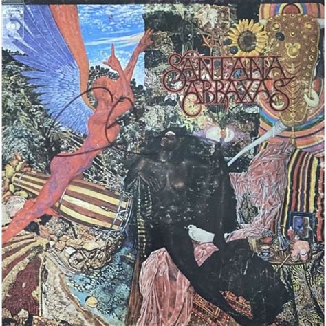 Signed Santana Abraxas Album Cover