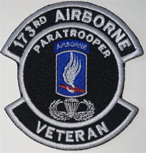 Us Army 173rd Airborne Brigade Veteran Patch Decal Patch Co