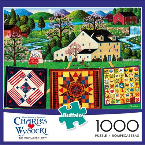 Buffalo Games Charles Wysocki The Quiltmaker Lady 1000 Pieces