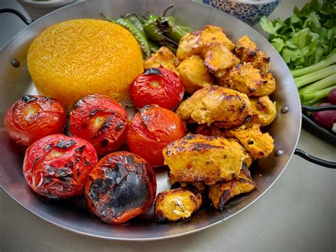 Jujeh Kabab Persian Saffron Chicken Kebabs