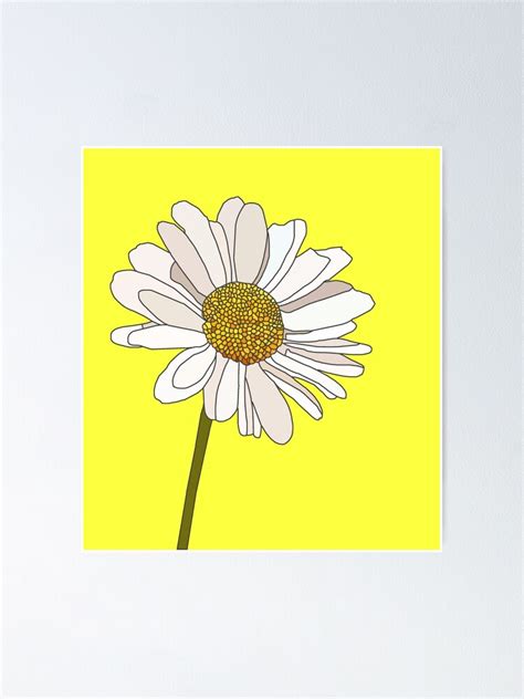 Aesthetic Daisy Poster For Sale By Rocket To Pluto Redbubble