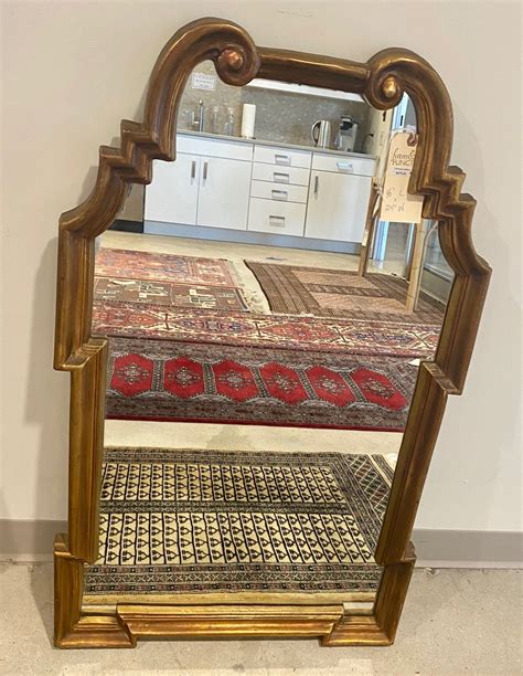 Hollywood Regency Gold Frame Mirror Form And Function Asheville Nc