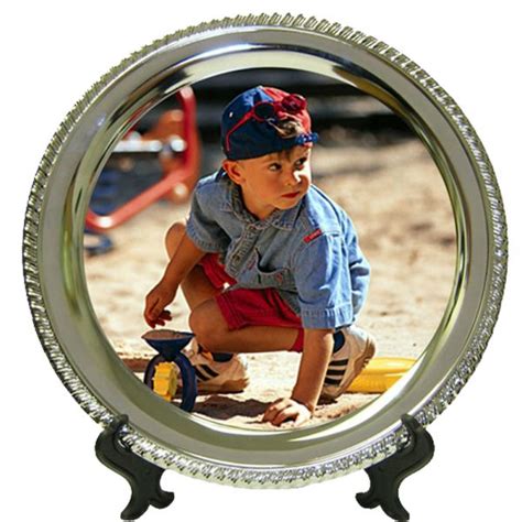 Metal plating is a component that is used for crafting and repairing. 10 Inch Sublimation Metal Plates Round Side with Support ...