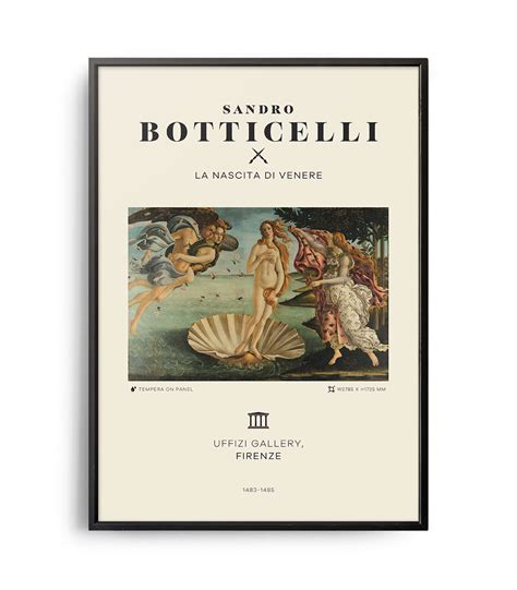Mid Century Modern Sandro Botticelli La Nascita Di Venere The Birth Of