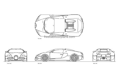 Bugatti Veyron Eb Autocad Block Free Cad Floor Plans