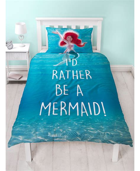 Disney Princess Ariel Little Mermaid Shellfie Single Duvet Cover Set