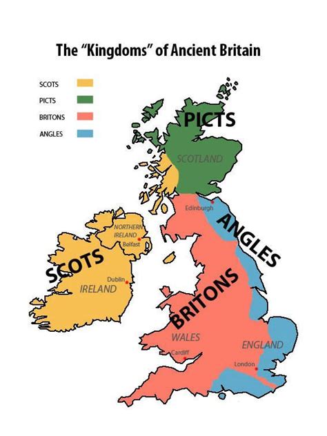 The Kingdoms Of Ancient Britain British History Ancient History Map