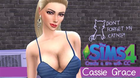 The Sims Create A Sim Sexy Blue Dress Somintsimlish Youtube