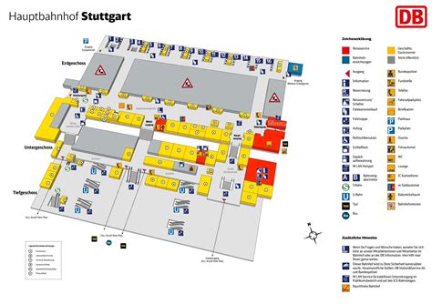 Stuttgart Hauptbahnhof Map Central Train Station