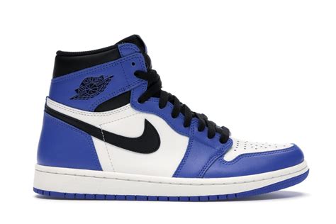 The toe cap, ankle flap, counter, and eye stays. Air Jordan 1 High OG Game Royal 2020 Resale and Release ...