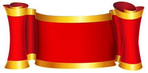 Red Gold Banner Png Clip Art Image Gallery Yopriceville High