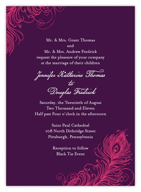 Talented designers really pull out all the stops and create some amazingly inspirational pieces. Indian wedding invitation wording template | Indian ...