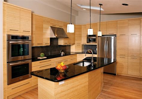 Bamboo cabinets are a solid replacement for traditional cabinet materials. Bamboo-Kitchen-Cabinets-Designs - Fantastic Viewpoint