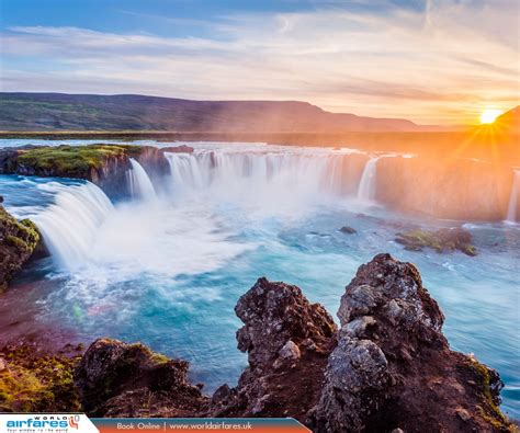 Godafoss Waterfall Iceland The Goðafoss Is One Of The Most