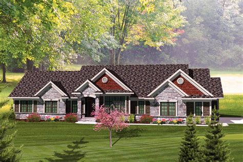 Rambling 3 Bedroom Ranch Home Plan 89828ah Architectural Designs