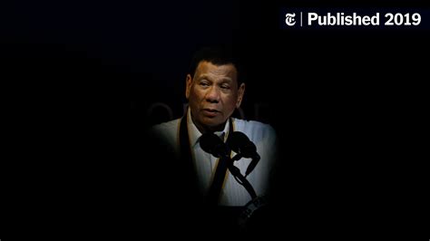 Opinion President Dutertes War On Drugs Is A Pretense The New York