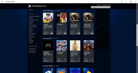 Playstation® Store For Windows 10 Free Download