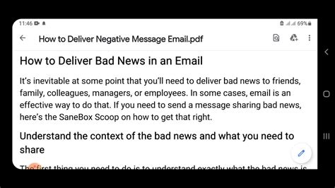 How To Deliver Bad News In An Email Part 1 Youtube