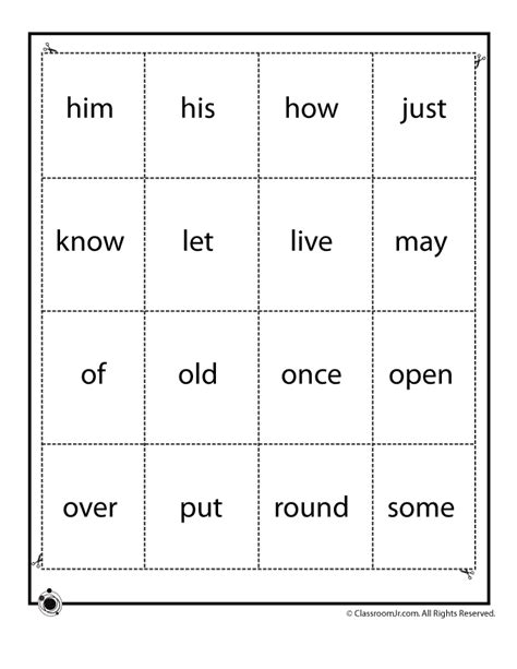 Clarissa055 1st Grade High Frequency Words Flashcards