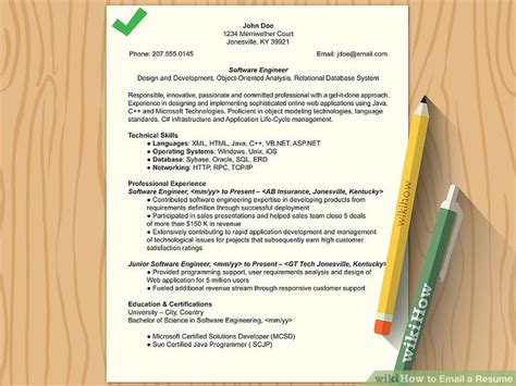 How to Email a Resume (with Pictures) - wikiHow