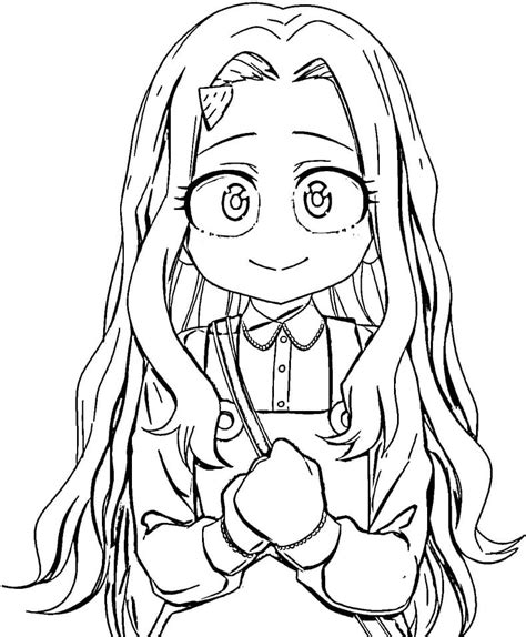 Cute Eri Coloring Page Anime Coloring Pages