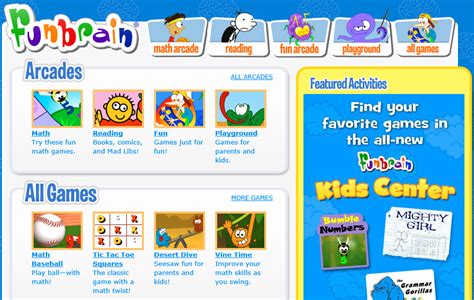 Free Online Games Funbrain Online Learning Games Free Online