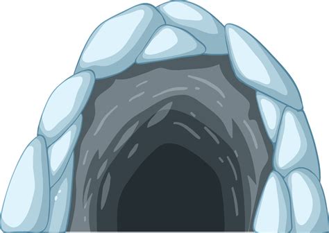 Ice Cave In Cartoon Style 4485117 Vector Art At Vecteezy