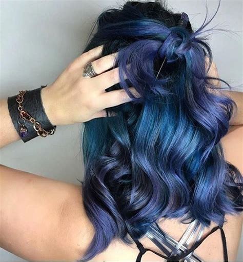 Looks Almost Steel Blue Blueombre Hair Color Purple Hair Styles