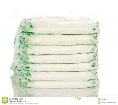 Heap Of The Disposable Diapers Stock Photo Image 35861460