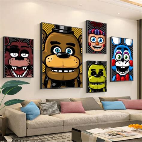 Fnaf Five Nights At Freddys Anime Classic Movie Posters Hd Quality