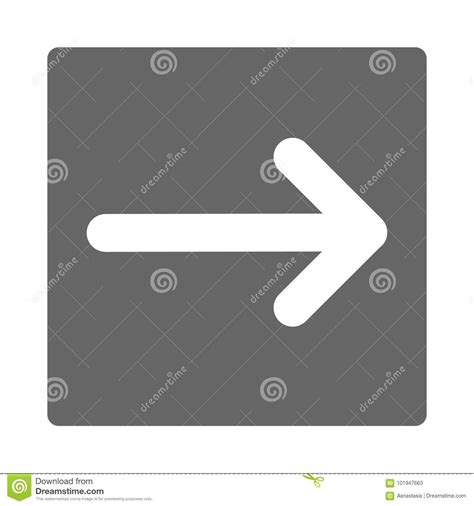 Pointer Arrow In Modern Flat Style Arrow Button Isolated On White