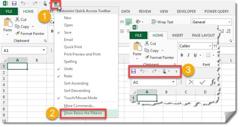 Quick Access Toolbar How To Excel