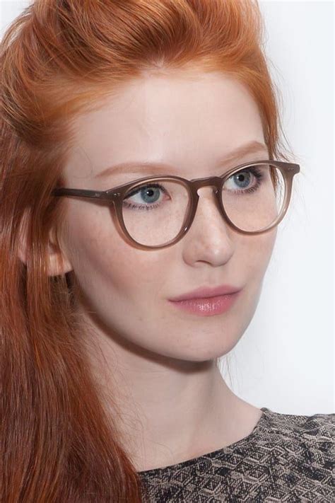 Prism Taupe Acetate Eyeglasses Beautiful Red Hair Gorgeous Redhead