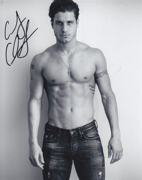 Cody Calafiore Signed Shirtless B W 8x10 Big Brother 16 PROOF COA