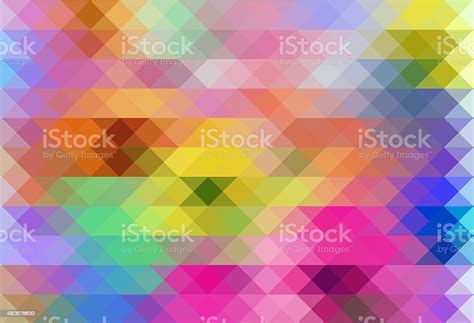 Colorful Triangle Abstract Pixelation Vector Background Image 047 Stock