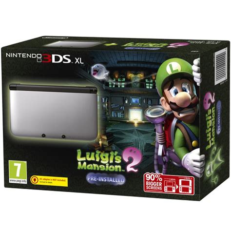 Nintendo 3ds Xl Silverblack Luigis Mansion 2 Nintendo Uk Store