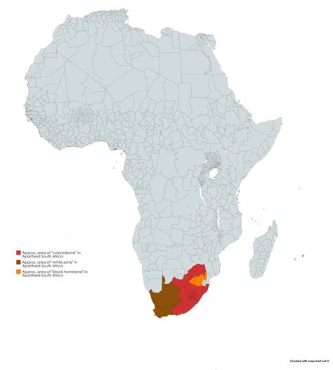 South Africa Apartheid Map