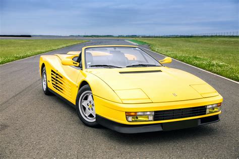 Ferrari Testarossa Spider Cars Yellow 1988 Wallpapers